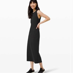 NWT Lululemon All Aligned Midi Dress Black